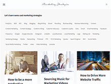 Tablet Screenshot of marketingstrategies.com